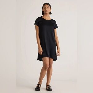 Washable Stretch Silk Tee Dress